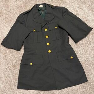 Rare 80s Vintage U.S. Army Wool‎ Dress Uniform Jacket | Army Green | 38R